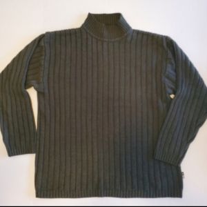 Xtremegear Vintage Women's Army Green Mock Turtleneck